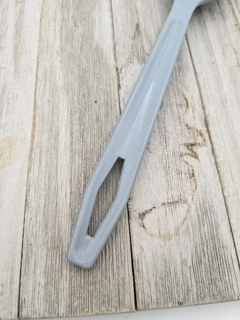 King Kraft #1 Country Blue Nylon Plastic Slotted Spoon 11
